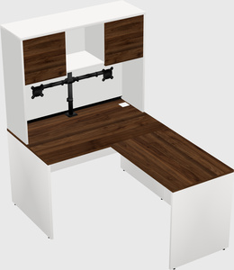 L-shaped office desk