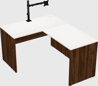 L-shaped office desk