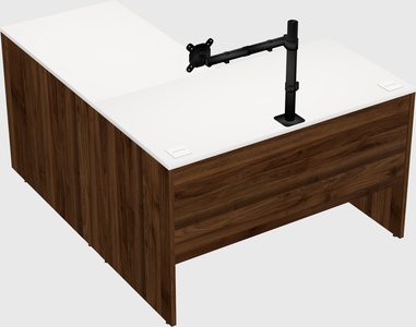 L-shaped office desk
