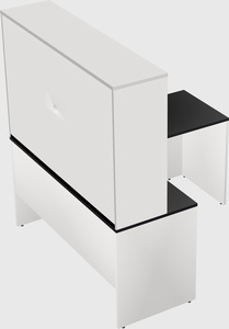 L-shaped office desk