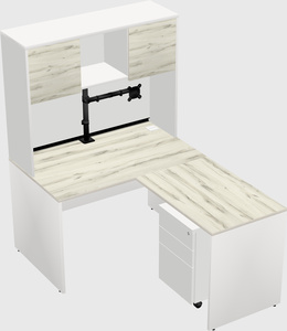 L-shaped office desk