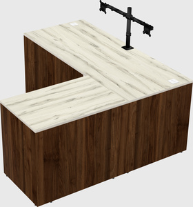 L-shaped office desk
