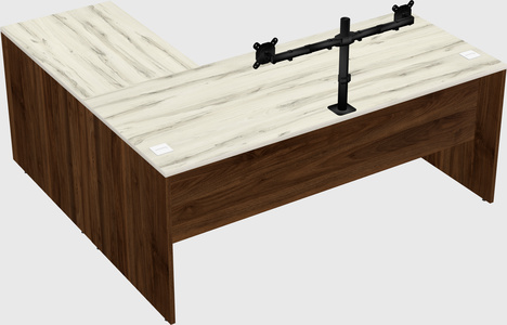 L-shaped office desk