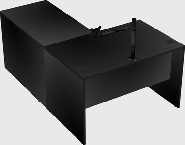 L-shaped office desk