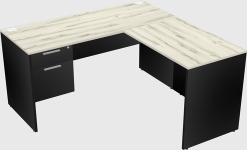 L-shaped office desk