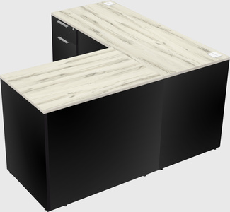 L-shaped office desk