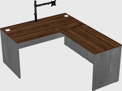 L-shaped office desk