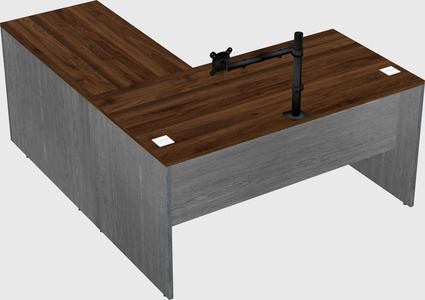 L-shaped office desk