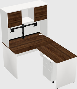 L-shaped office desk