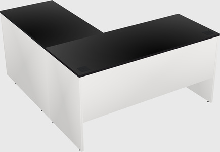 L-shaped office desk
