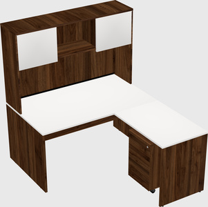 L-shaped office desk