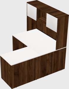 L-shaped office desk