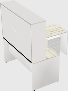 L-shaped office desk