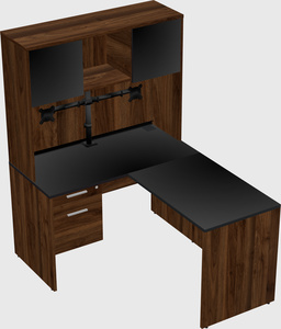 L-shaped office desk