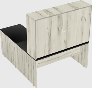 L-shaped office desk