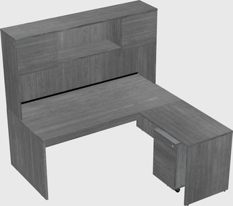 L-shaped office desk