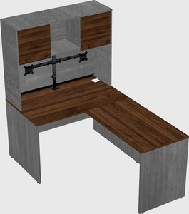 L-shaped office desk