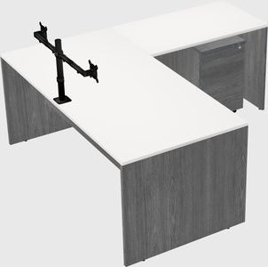 L-shaped office desk
