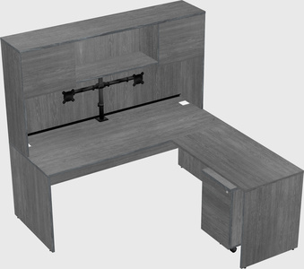 L-shaped office desk