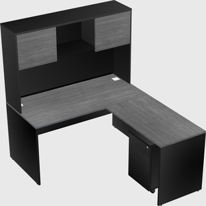 L-shaped office desk