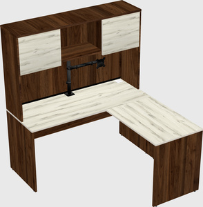 L-shaped office desk
