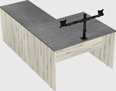 L-shaped office desk