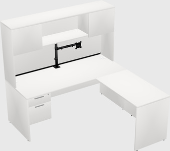 L-shaped office desk