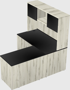 L-shaped office desk