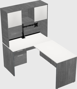 L-shaped office desk