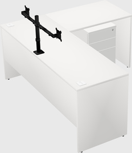 L-shaped office desk