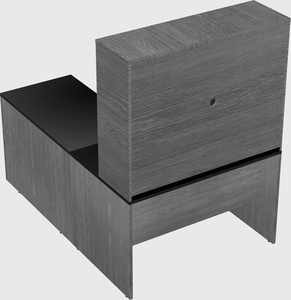 L-shaped office desk