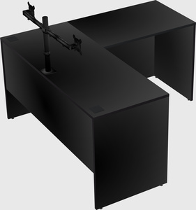 L-shaped office desk