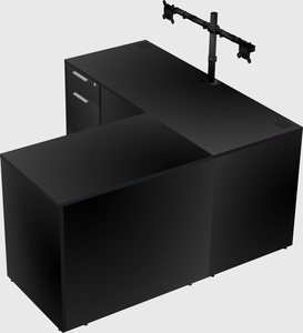 L-shaped office desk