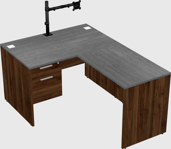 L-shaped office desk