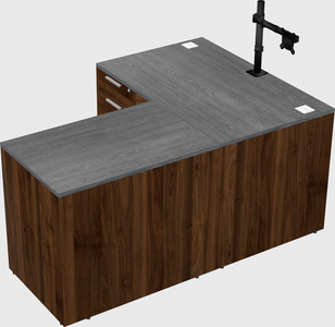 L-shaped office desk