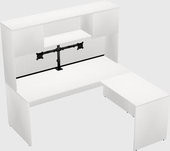 L-shaped office desk