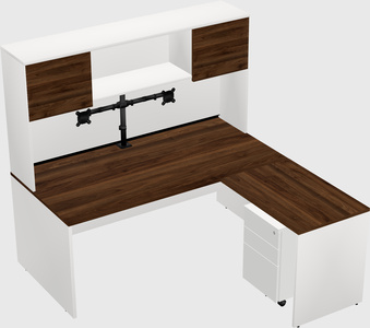 L-shaped office desk