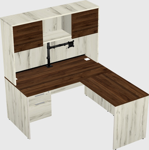 L-shaped office desk