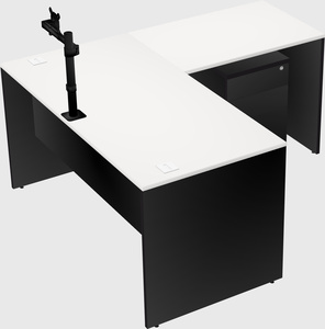 L-shaped office desk