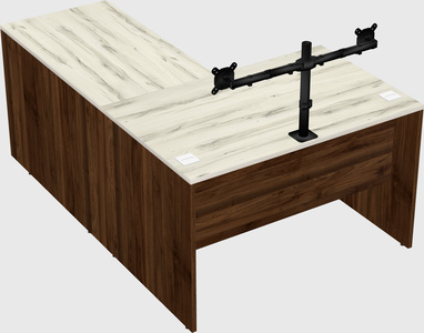 L-shaped office desk
