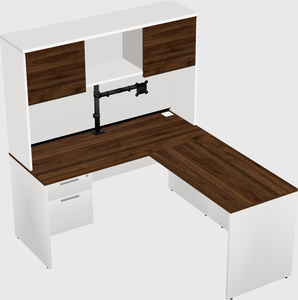 L-shaped office desk