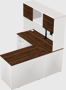 L-shaped office desk