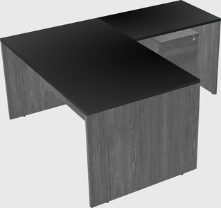 L-shaped office desk