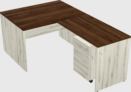 L-shaped office desk