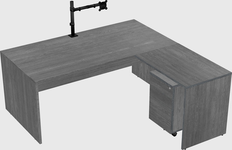 L-shaped office desk
