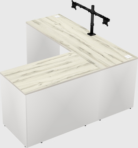 L-shaped office desk