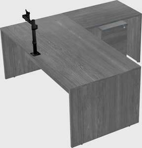 L-shaped office desk