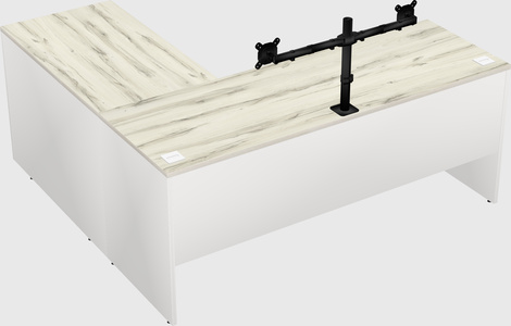 L-shaped office desk