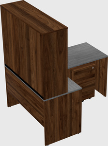 L-shaped office desk
