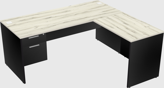 L-shaped office desk